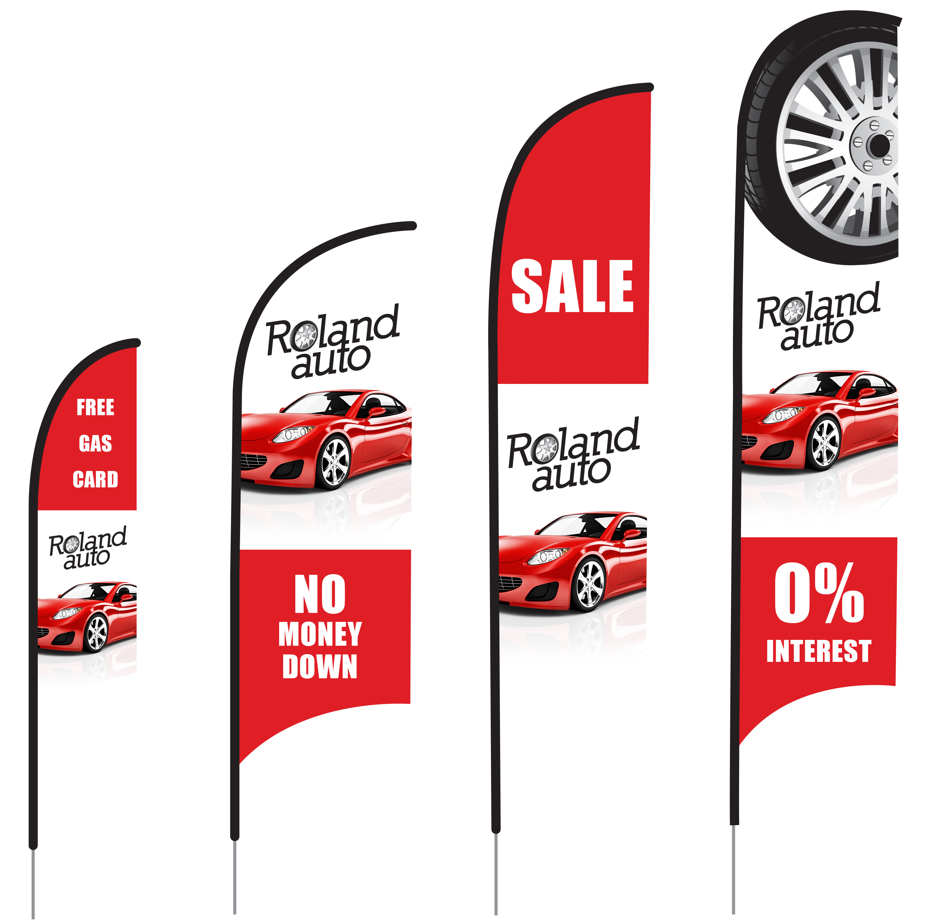 Razor Flags for Car Dealerships | Banners.com
